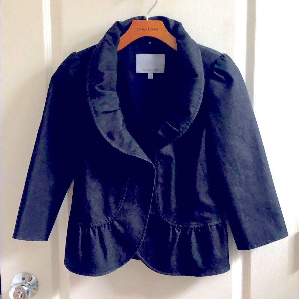 Classiques entier dark gray ruffles jacket